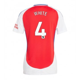 Arsenal Ben White #4 Hjemme skjorte til dame 2024-25 Kortermet